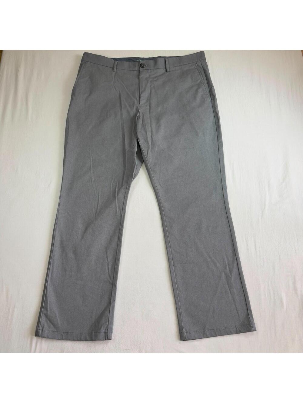 Old Navy Ultimate Straight Gray Pants Mens 38x30 High Rise Zipper fly
